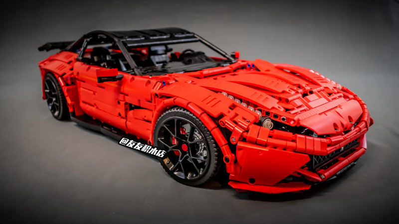 MOC-41271  Compatible 4-Color F12 Static Supercar About 3159pcs Building Blocks Toy Ship From China