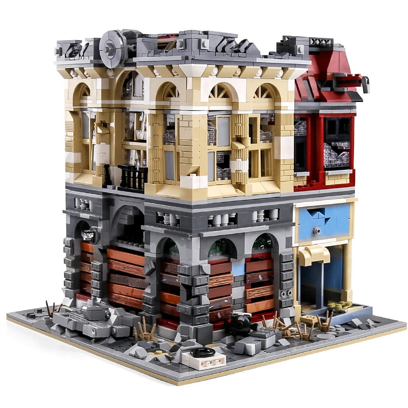 Super 18K Creator Series K126 MOC - Brick Bank - Apocalypse Version Building Blocks 2500pcs Bricks MOC-41175 Ship From USA 3-7 Days Delivery