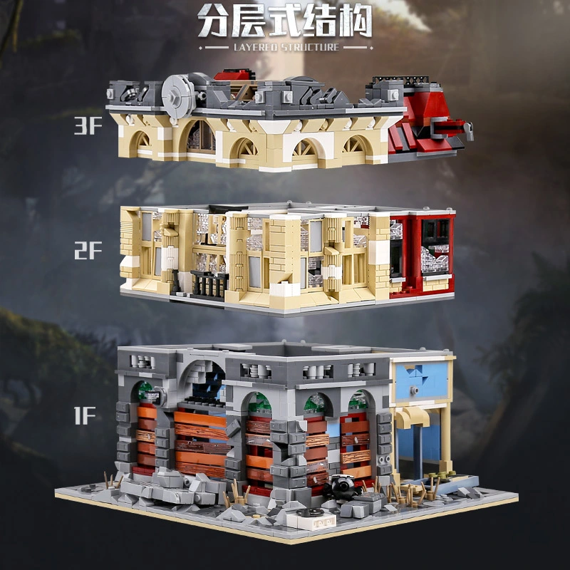 Super 18K Creator Series K126 MOC - Brick Bank - Apocalypse Version Building Blocks 2500pcs Bricks MOC-41175 Ship From USA 3-7 Days Delivery