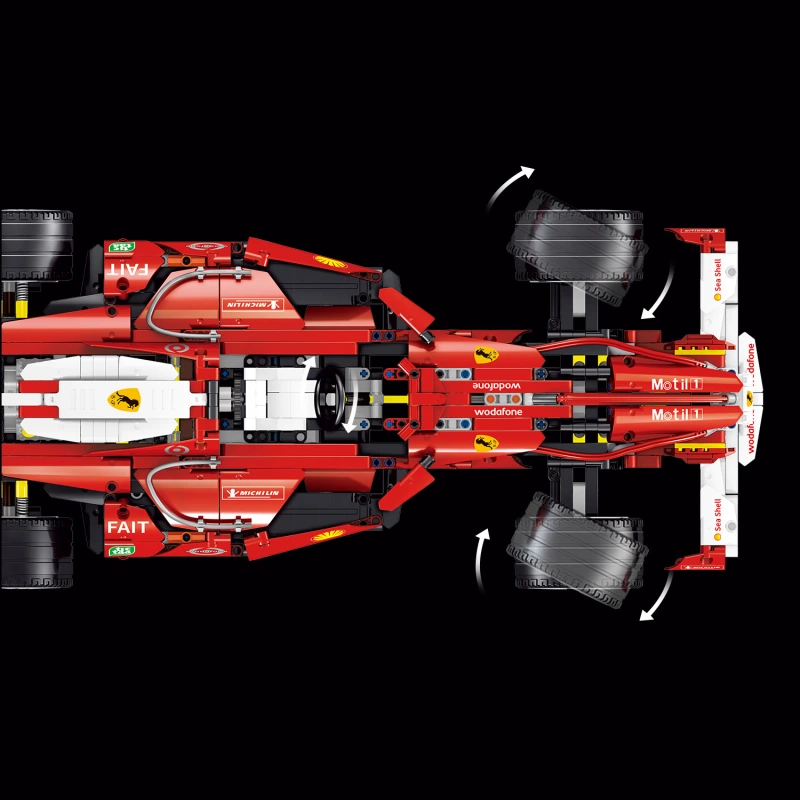 Lin07 0011 Blocks Technic Series Model Series &quot;Ferrari&quot; 248 F1 Formula 1 Mini Car Building Blocks 1275pcs Bricks Toy Ship From China