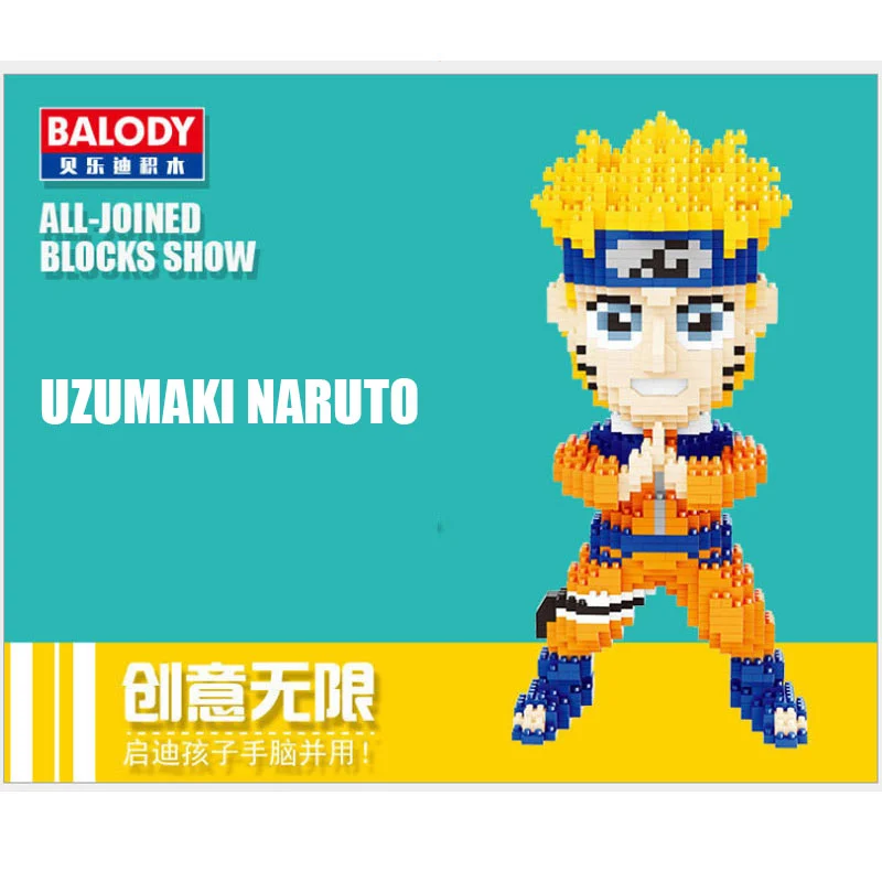 Balody 16093/16094 Hatake Kakashi UZUMAKI NARUTO Cartoon Model Sets Building Blocks 1670pcs/1570pcs Toys （no tax)