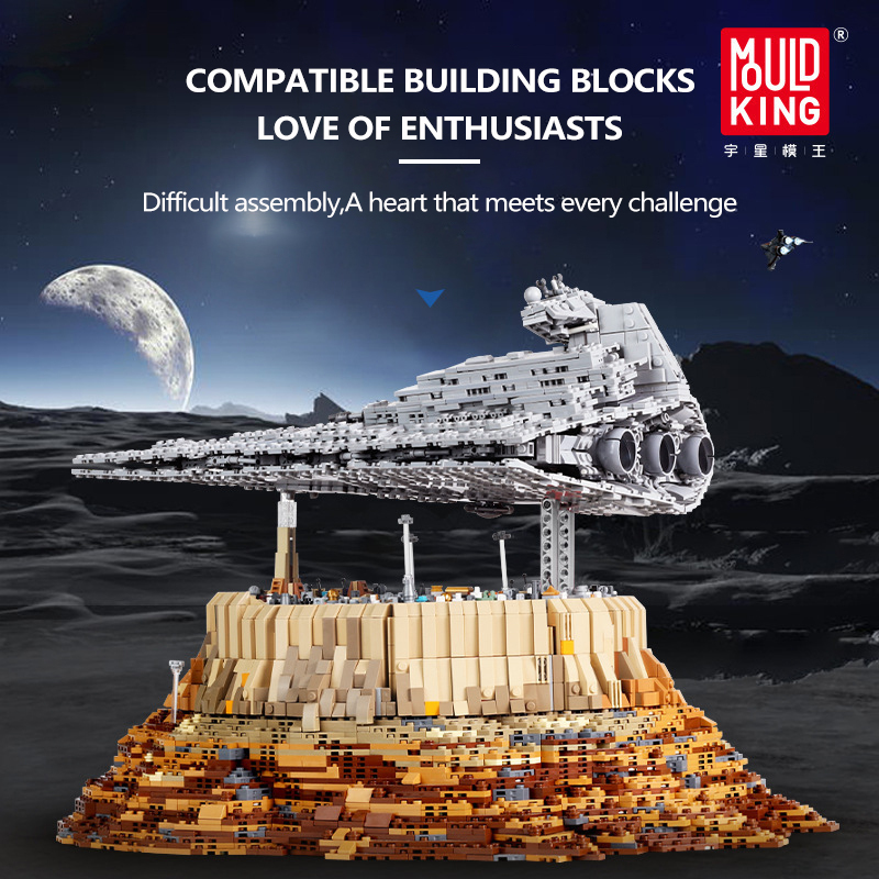 MouldKing 21007 Star Plan SeriesThe Empire Over Jedha City Model Building Blocks 5162pcs Brick Kids Toys Gifts MOC-18916 From China