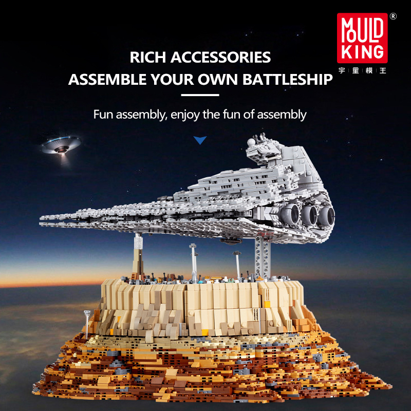 MouldKing 21007 Star Plan SeriesThe Empire Over Jedha City Model Building Blocks 5162pcs Brick Kids Toys Gifts MOC-18916 From China