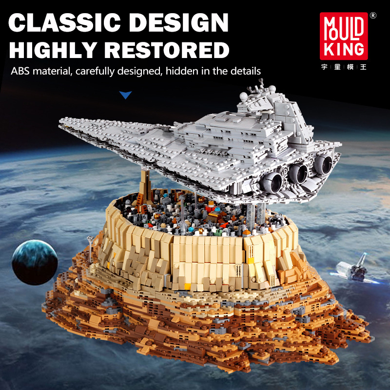 MouldKing 21007 Star Plan SeriesThe Empire Over Jedha City Model Building Blocks 5162pcs Brick Kids Toys Gifts MOC-18916 From China