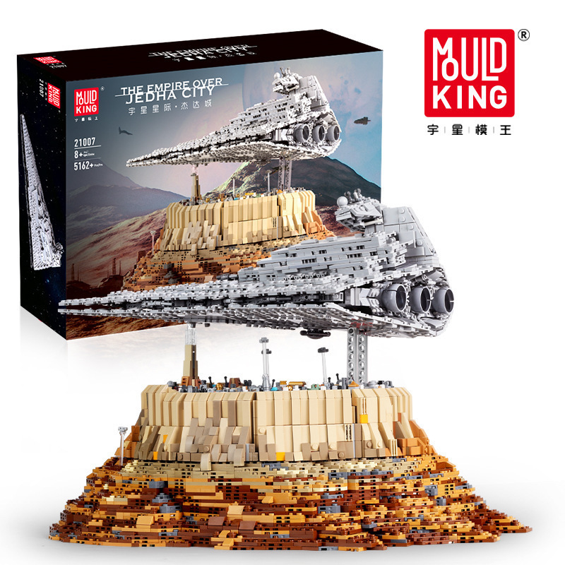 MouldKing 21007 Star Plan SeriesThe Empire Over Jedha City Model Building Blocks 5162pcs Brick Kids Toys Gifts MOC-18916 From China