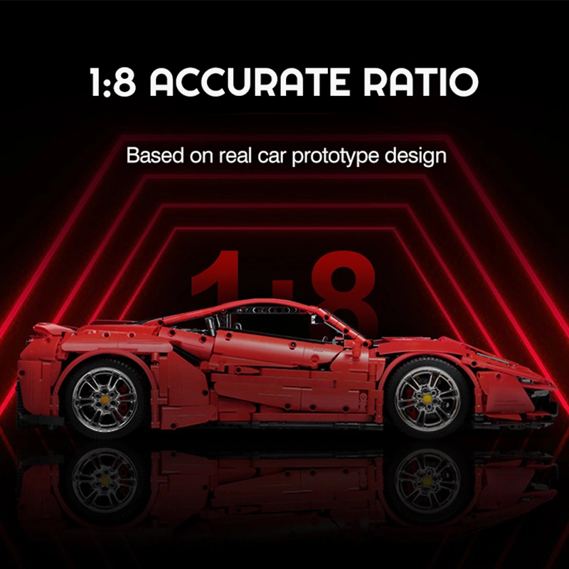 CADA C61042 C61043 3187Pcs Technic Series Italian Super Car Building Blocks Brick toys Free Shipping (No Tax)
