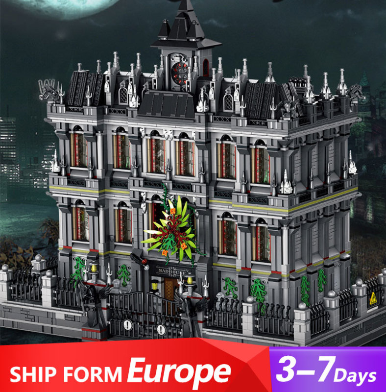 613002 Creator Series Lunatic Hospital Building Blocks 7527pcs Bricks Ship to Europe 3-7 Days Delivery