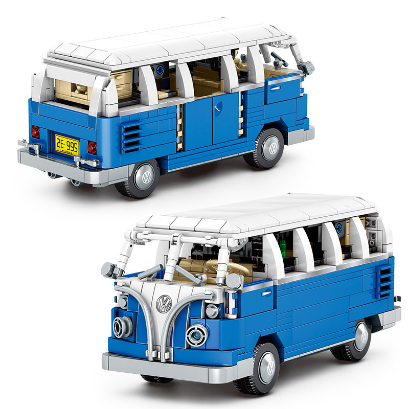 701810 707PCS Technology model series genuine authorized van Building Block Toy Ship From China