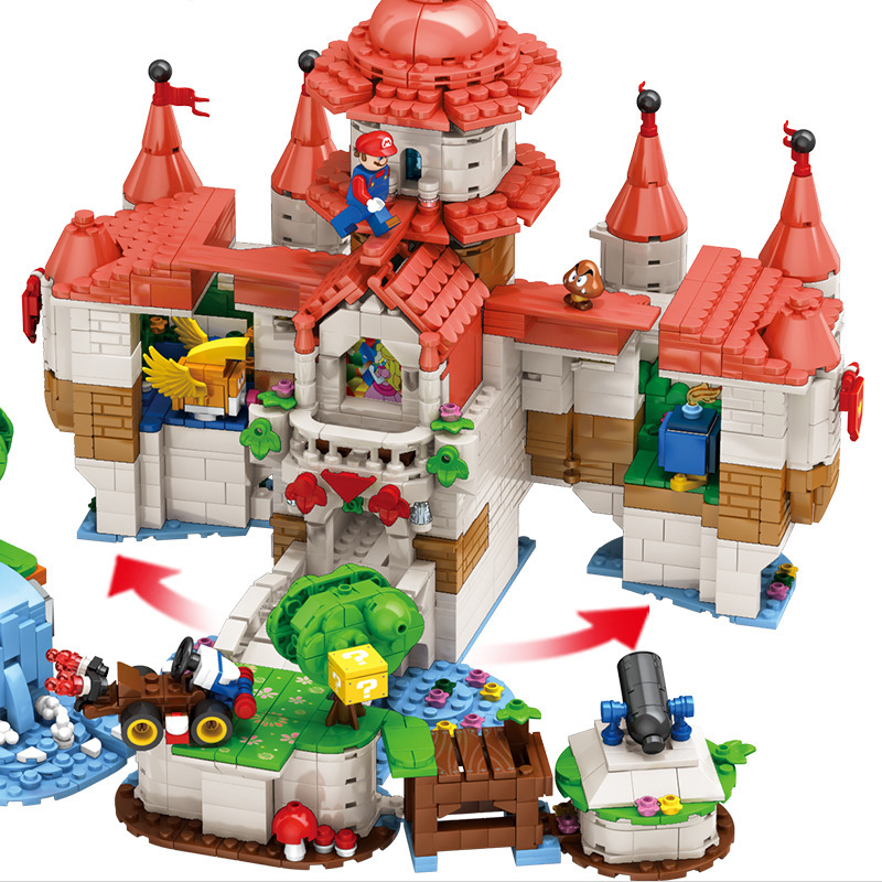 LQS 67601 Movie & Game Series Super Mary Castle Peachy Castle Building Block 2614pcs Bricks Toy  From China