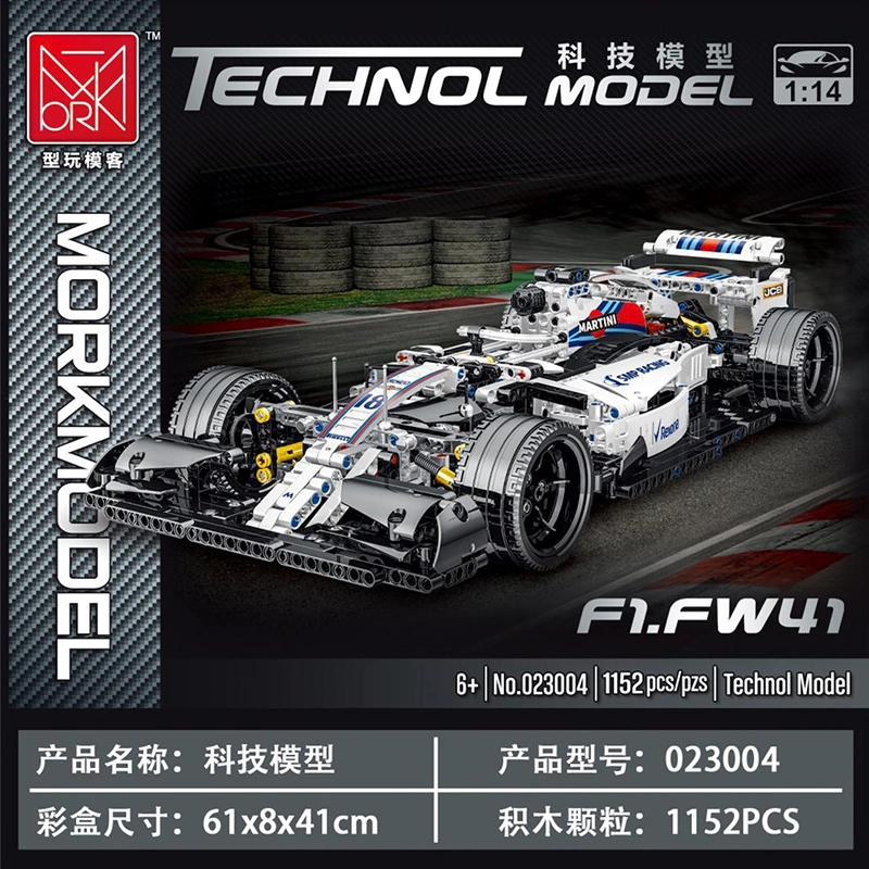 MORKMODEL 023004 Technic Series alternate - F1 Car building blocks 1152pcs bricks Toys For Gift ship from China