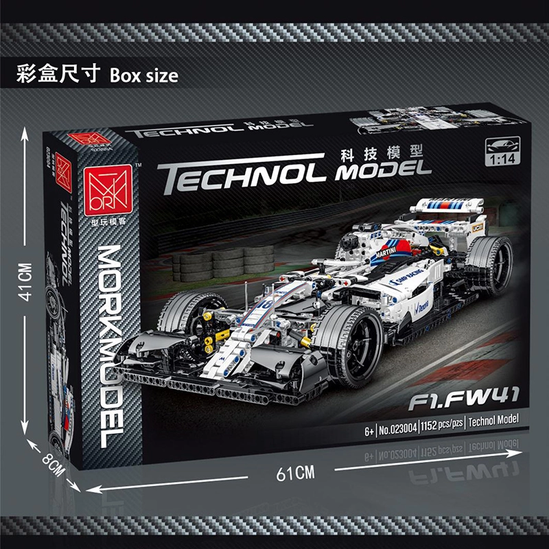 MORKMODEL 023004 Technic Series alternate - F1 Car building blocks 1152pcs bricks Toys For Gift ship from China