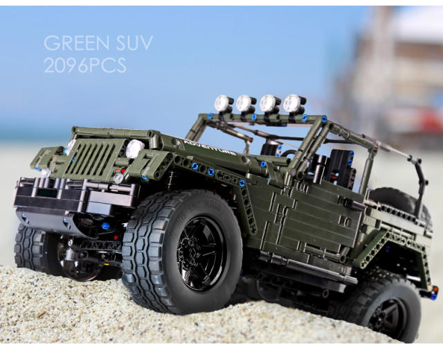 MouldKing 13124 Technic Series MOC Technic Series RC Jeepsly  Adventure Off-Road Vehicle Car Model Building Blocks 20090 DIY Toys Gifts