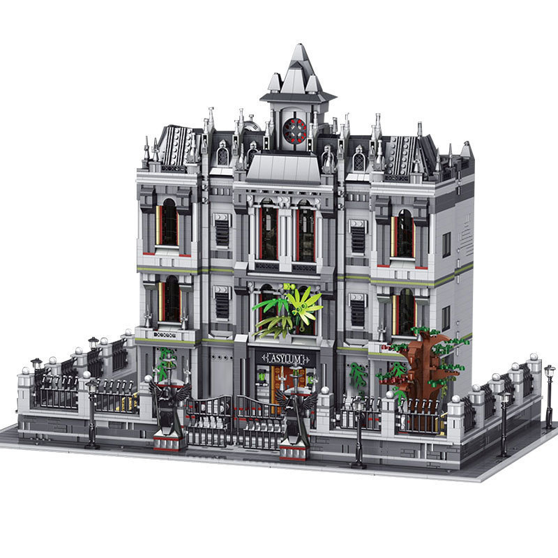 Super 18K K128 City Street Arkham Asylum building blocks 7620pcs Toys For Gift Ship From China