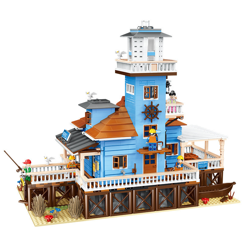 PANGU PG-12002 City Street The Lighthouse building blocks  2375pcs Toys For Gift from China