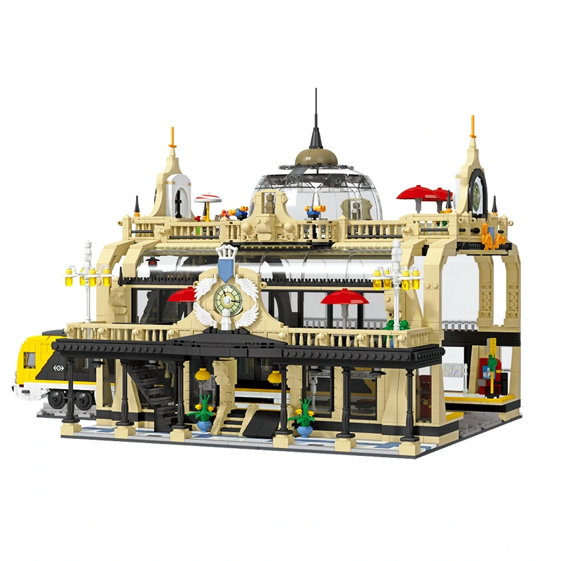 JIESTAR 89104 City Street European Railway Station building blocks 3950pcs Toys For Gift from China