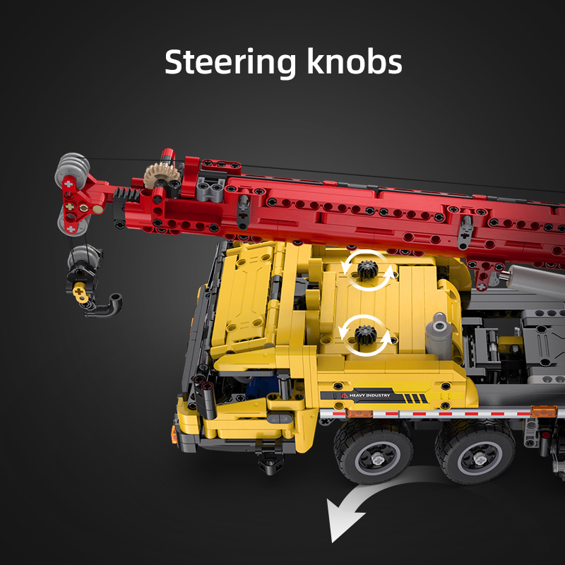 CaDA C61081 Technic Functional Remote Control Crane Truck building blocks 1831pcs bricks Toys From China Delivery.