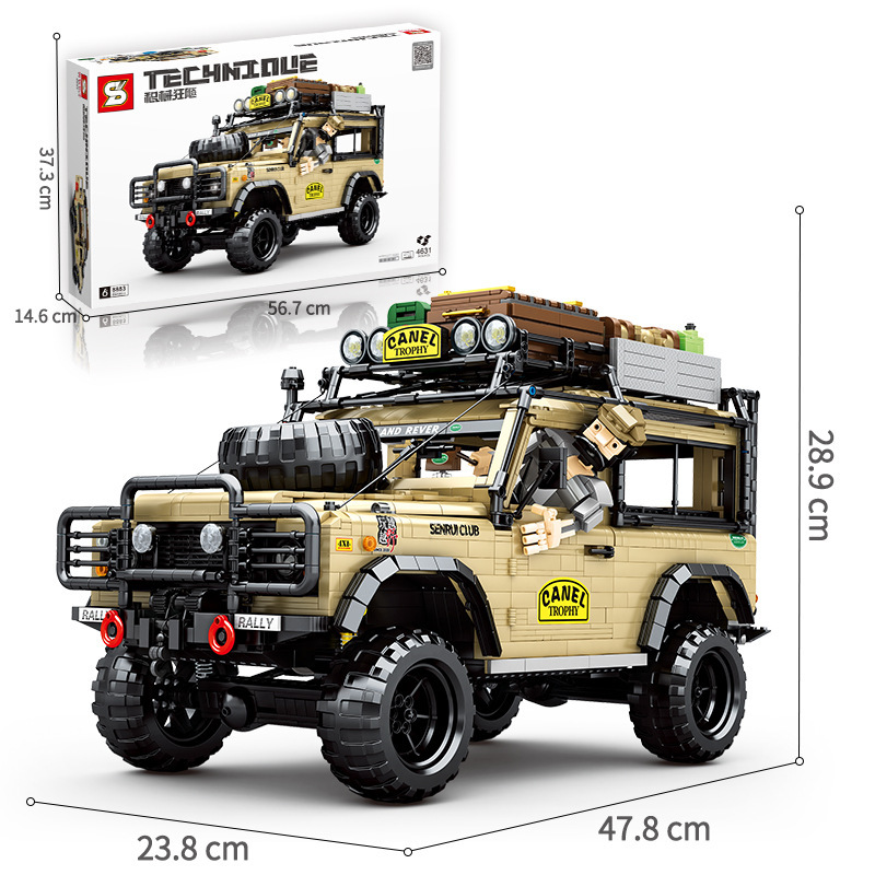 SY 8883 Technic 'Land Rover' Camel Trophy building blocks 4631pcs bricks Toys For Gift from China