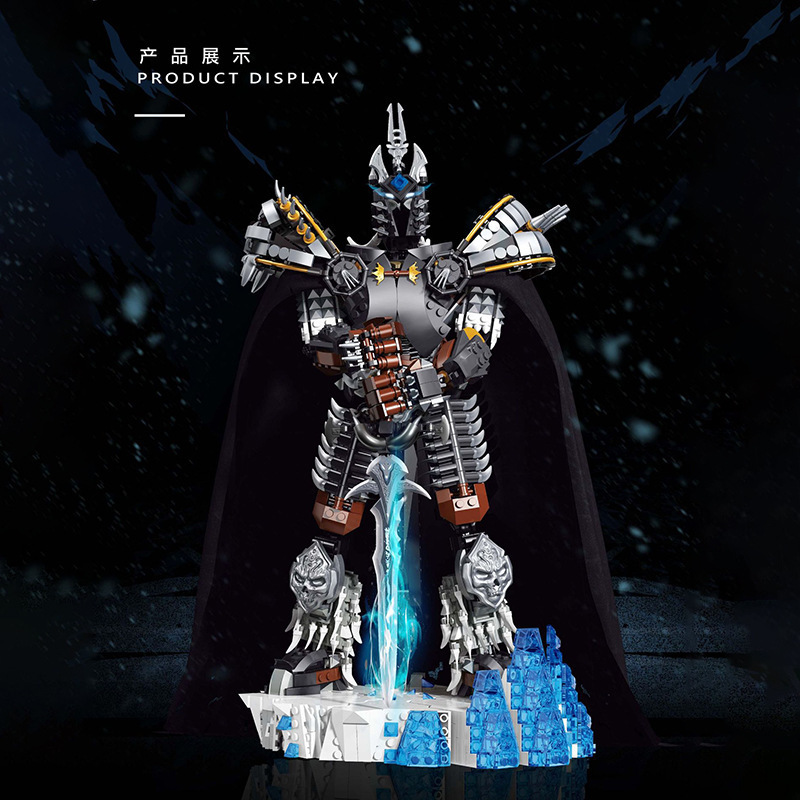 Super 18K K83 Game world of warcraft The Lich King Arthas building blocks 1680pcs bricks Toys For Gift ship from China(no tax)