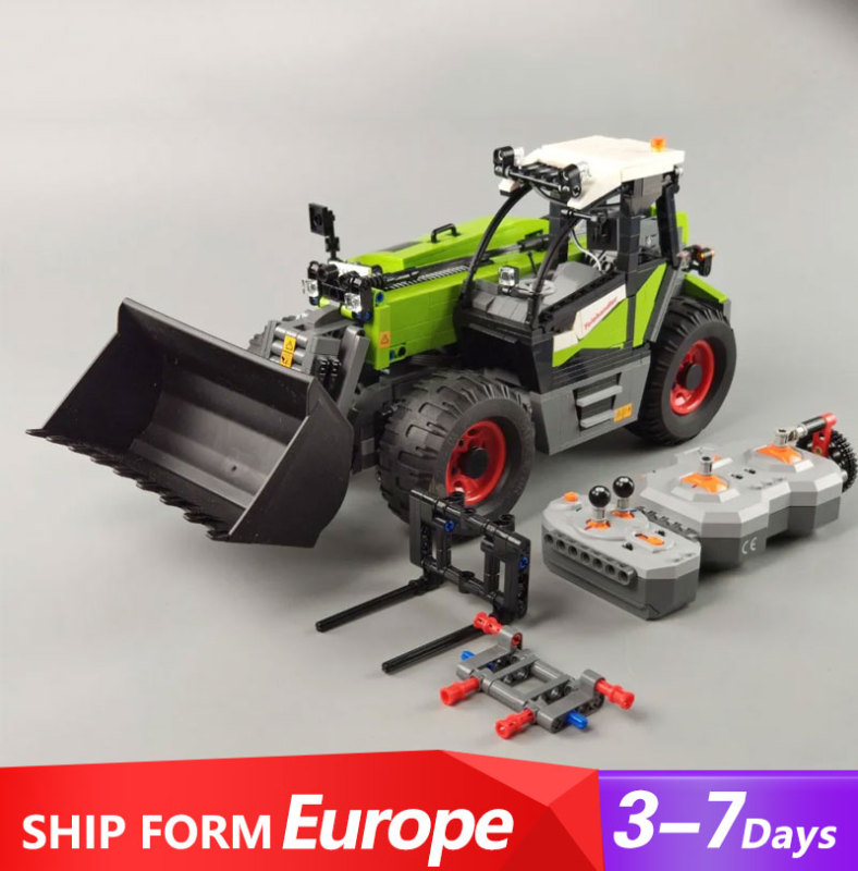 CaDa C61051 MOC-35607 Multi-function Loader High Tech Creator RC Full-featured Engineering Remote Control 1469PCS Moc Building Block Toys Ship From Eu