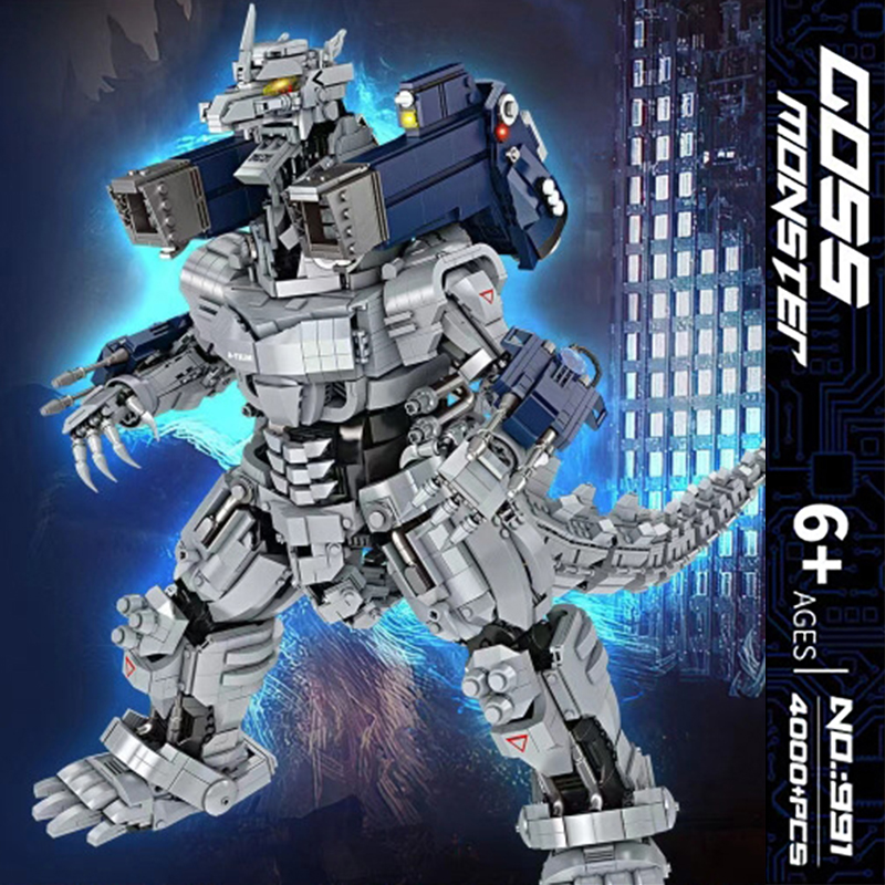 991 Movie Mechanical Godzilla building blocks 4000pcs bricks Toys For