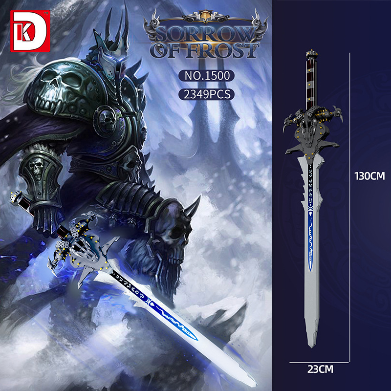 【Clearance Stock】DK 1500 Movie World of Warcraft Frostmourne Building Blocks 2349pcs Bricks Toys For Gift Ship From China