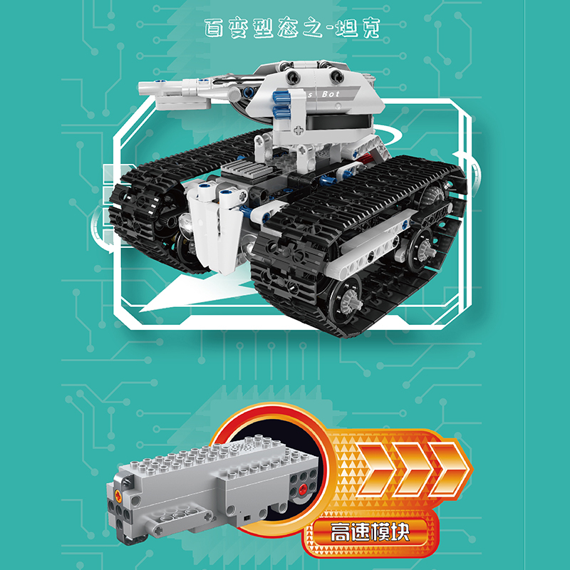 MOULDKING 15046 Technic Power Brick：Transbot building blocks 606pcs bricks Toys For Gift ship from China