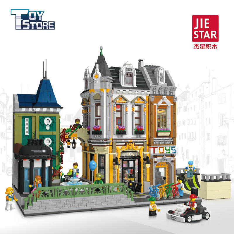 JIESTAR 89112 City Street Toy Shopping Mall building blocks 5290pcs bricks Toys For Gift from China