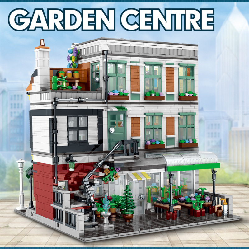 UrGe 10200 City Street Modular Garden Centre Building Blocks 2716pcs Bricks Toys For Gift From China