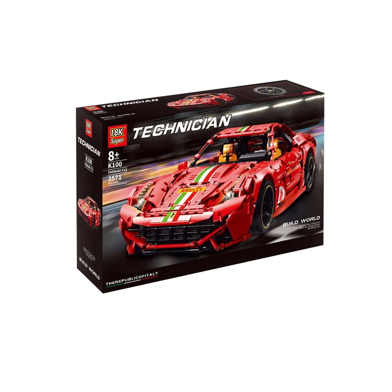 Super 18K K100 Technic ‘Ferrari’ F12 building blocks 3571pcs bricks Toys For Gift ship from China