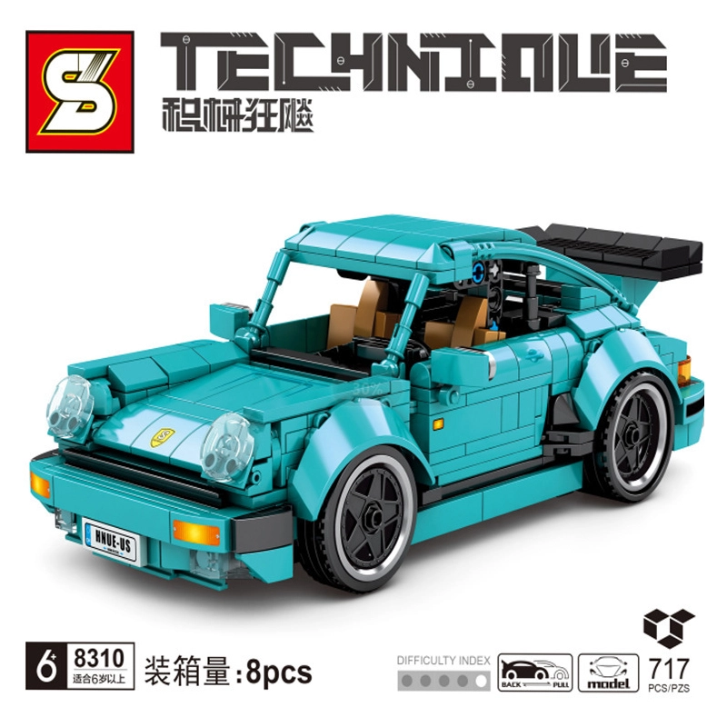 SY 8310 Technic 'Porsche' 911 sports car building blocks 717pcs bricks Toys For Gift ship from China