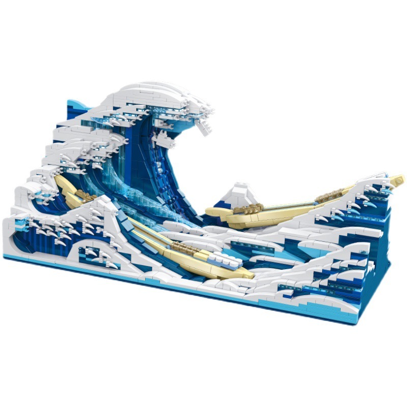 DK 3003 Idea The Great Wave off Kanagawa building blocks 1830pcs bricks Toys For Gift ship from China