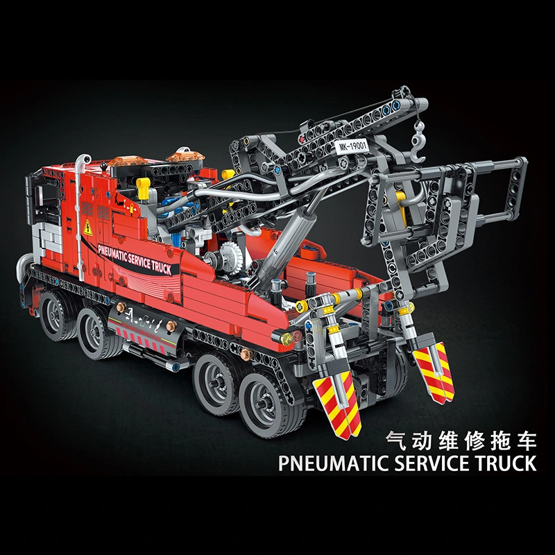 Mould King 19001 Technic Pneumatic service truck building blocks 1498pcs bricks Toys For Gift ship from China