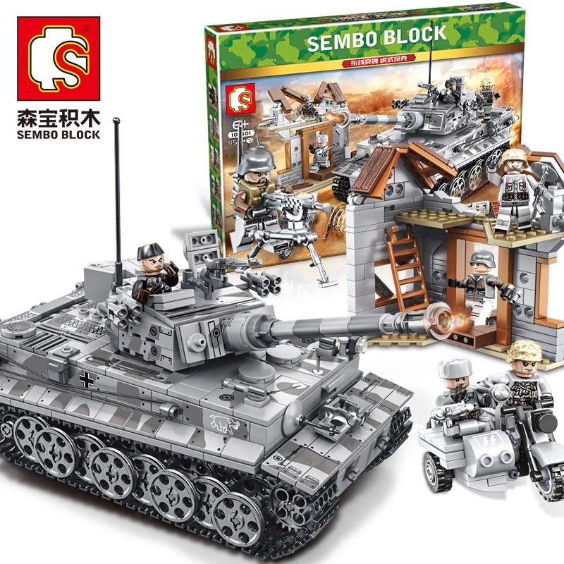 SEMBO 101401 Military series Tiger Tank building blocks 1154pcs Toys For Gift ship from China