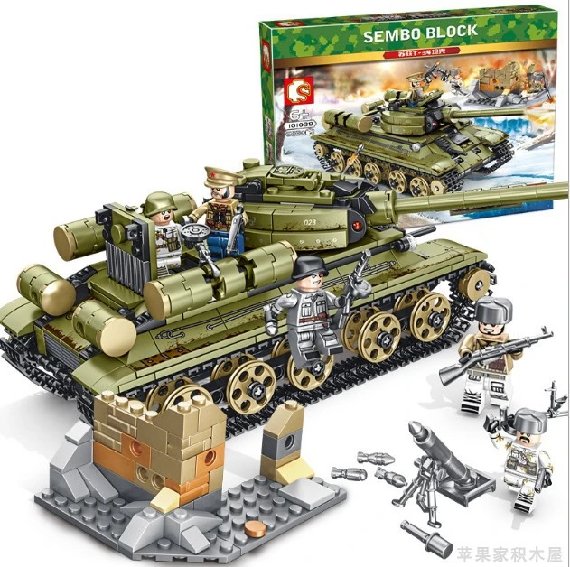 SEMBO 101038 Military series Soviet T-34 tank Building Blocks 683pcs Bricks Toys For Gift Ship From China