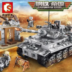 SEMBO 101401 Military series Tiger Tank building blocks 1154pcs Toys For Gift ship from China