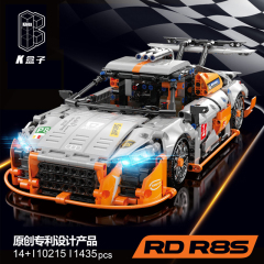 K-Box 10215 Technic Audi R8 Sports Car Building Blocks 1435±pcs Bricks Toys For Gift From China