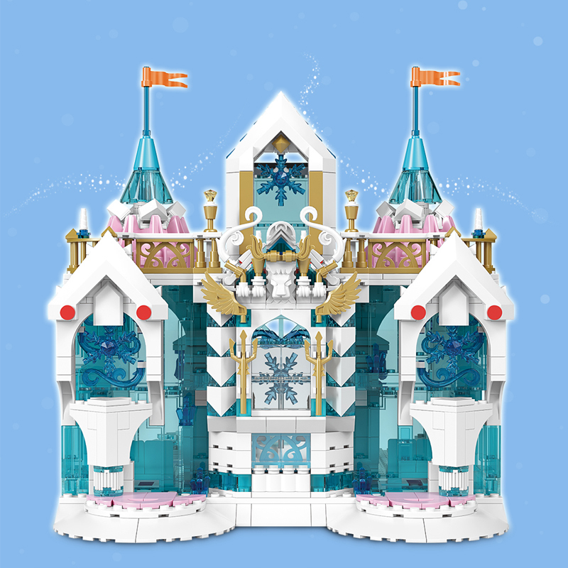 Mould King 11008 Castle series Snow Palace building blocks 1096pcs Toys For Gift ship from China