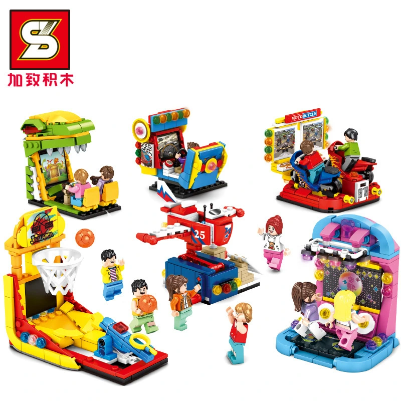 SY 5301 5302 Competitive video game series game hall 12 small particle assembling box building block toys