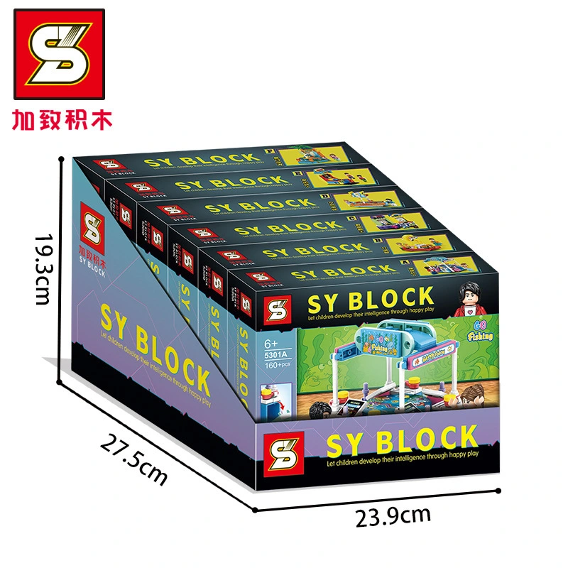 SY 5301 5302 Competitive video game series game hall 12 small particle assembling box building block toys