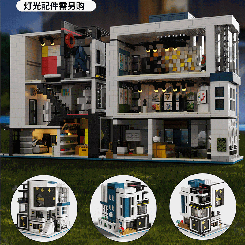 UrGe 10201 City Street Art Gallery building blocks 3625pcs bricks Toys For Gift from China