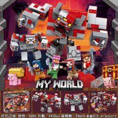 【Clearance Stock】SX 1045 Game My World Battle of Redstone building blocks 542pcs bricks Toys For Gift ship from China