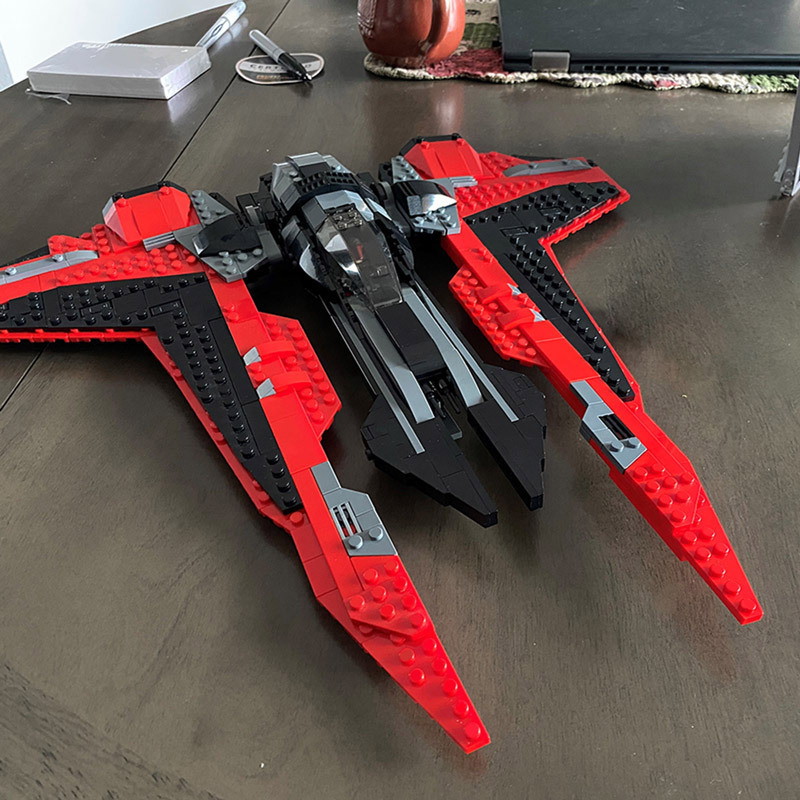 MOC-32053 Star Plan Series Customized Darth Moore's Fighter Building Blocks MOC 735pcs Ship from China