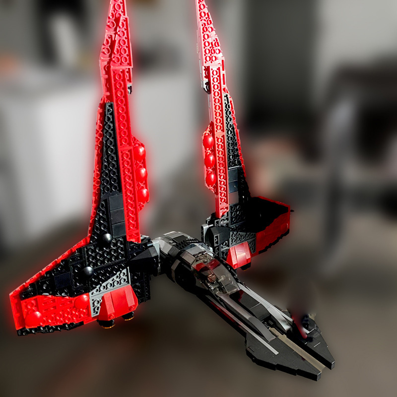 MOC-32053 Star Plan Series Customized Darth Moore's Fighter Building Blocks MOC 735pcs Ship from China