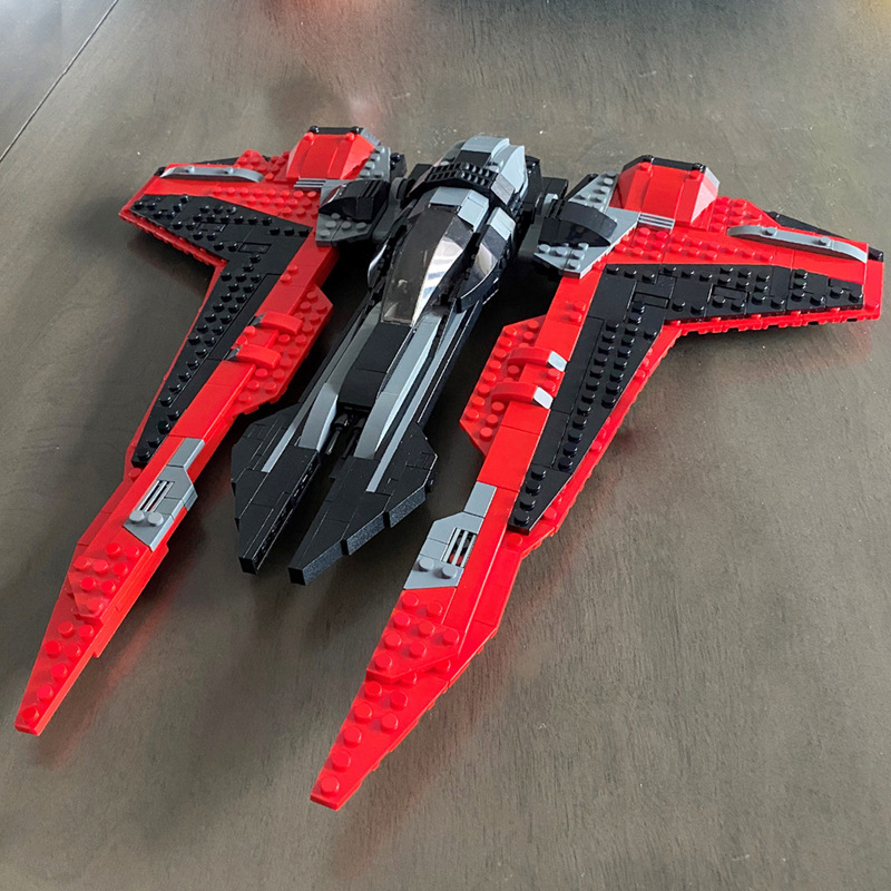 MOC-32053 Star Plan Series Customized Darth Moore's Fighter Building Blocks MOC 735pcs Ship from China