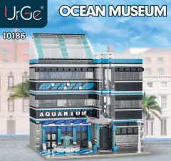 UrGe 10186 Modular Buildings City Street Ocean Museum Building Blocks Toys Sets 2249pcs Bricks From China
