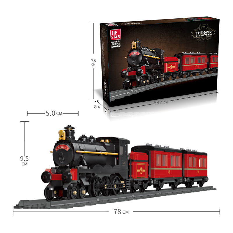 JIESTAR 59002 Technic The GWR Steam Train model building blocks 789pcs Toys For Gift ship from China