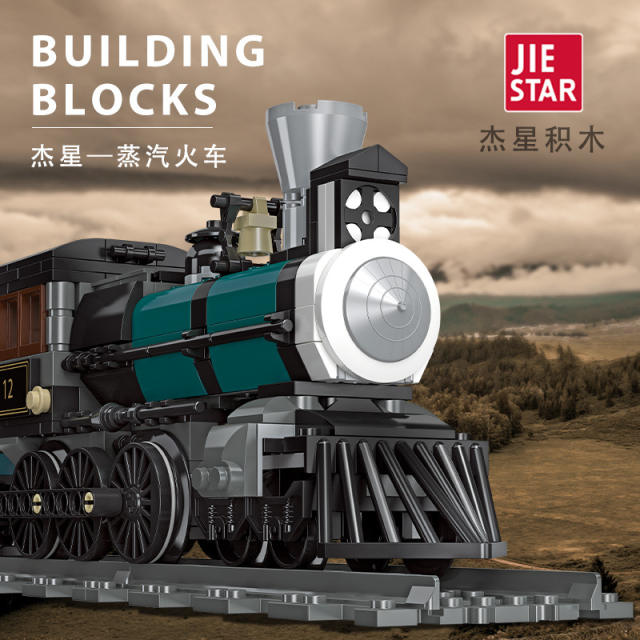 JIESTAR 59001 Technic TH10 Steam Train model building blocks 560pcs Toys For Gift ship from China