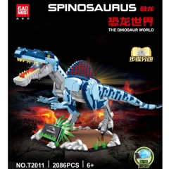 GAOMISI T2011 Jurassic World Dinosaur Spinosaurus Building Blocks 2086pcs Bricks Toys from China