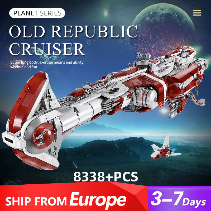 Mould King 21002 Star War Old Republic Escort Cruiser Building Blocks 8338pcs Bricks Toys For Gift Ship From Europe 3-7 Days