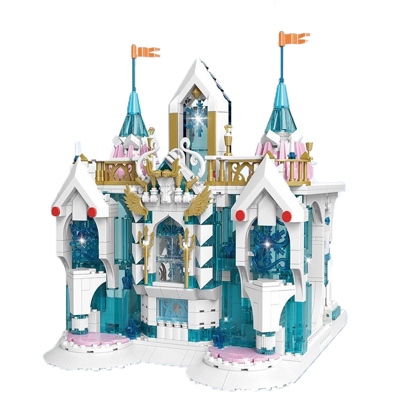 Mould King 11008 Castle series Snow Palace building blocks 1096pcs Toys For Gift ship from China